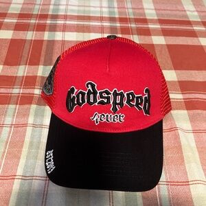 Godspeed Red and Black Trucker Hat